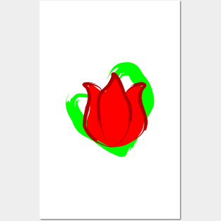 Abstract Tulip Posters and Art